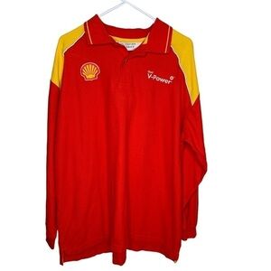 Uniform Group Direct Shell Long Sleeve Work Shirt size XL Red orange yellow